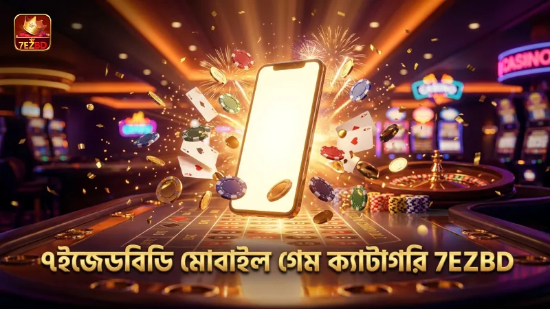 ৭ইজেডবিডি মোবাইল প্ল্যাটফর্মে প্রধান গেম ক্যাটাগরি সমূহ