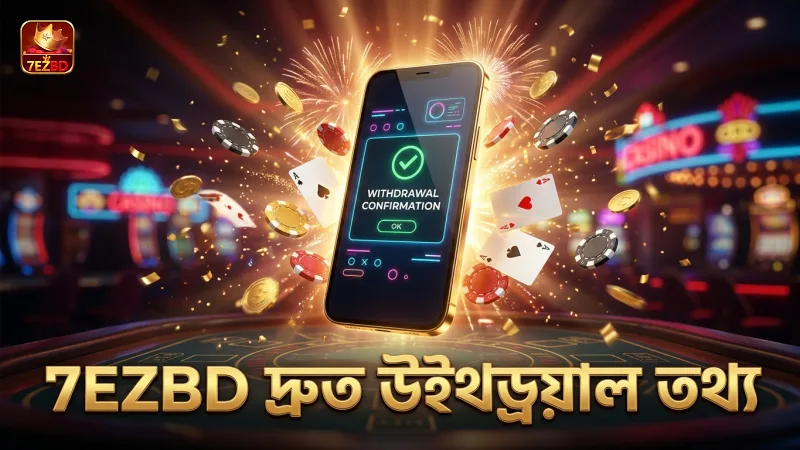 সঠিক তথ্য প্রদান করলে 7EZBD উইথড্রয়াল দ্রুত হয়