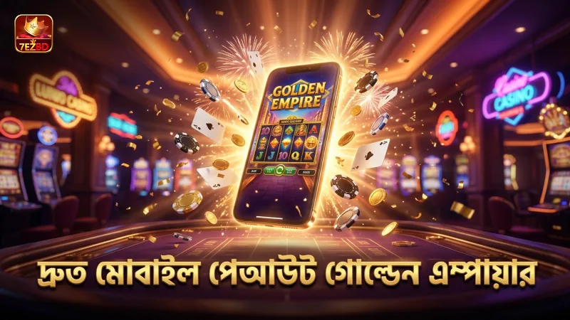 মোবাইল থেকে দ্রুত গোল্ডেন এম্পায়ার পেআউট নিশ্চিত করুন