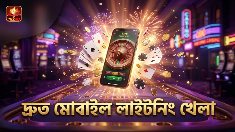 দ্রুত মোবাইল খেলার জন্য লাইটনিং রুলৌটের ধাপসমূহ